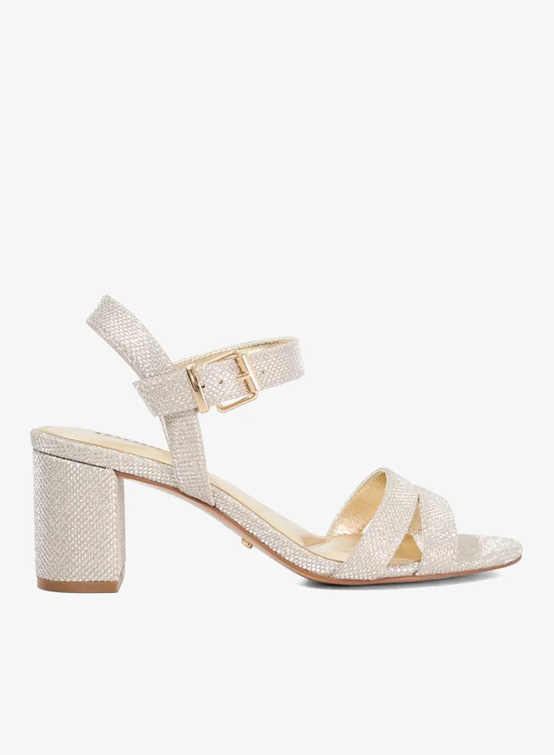 Dune London Ankle Strap Mid Heel Sandals